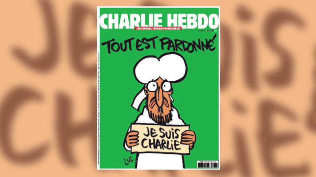 Titelblatt des französischen Satiremagazins Charlie Hebdo auf meedia.de
