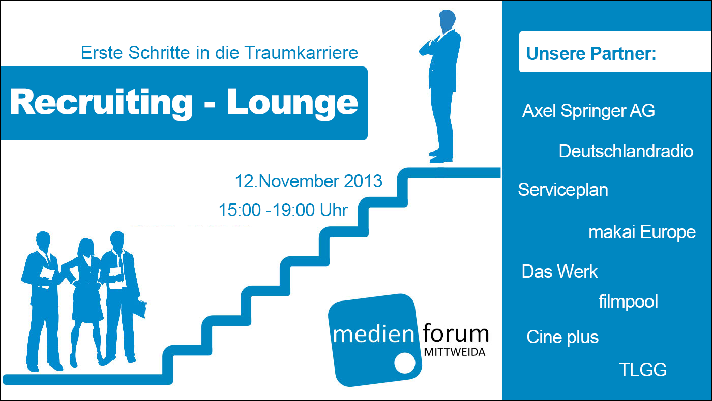 „Recruiting Lounge“ – Heute auf künftige Arbeitgeber von morgen treffen!