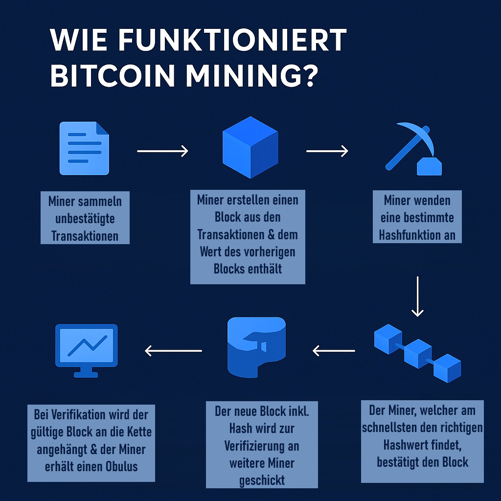 Mining Prozess anhand von Bitcoin Die Funktionweise des Minings anhand von Bitcoin