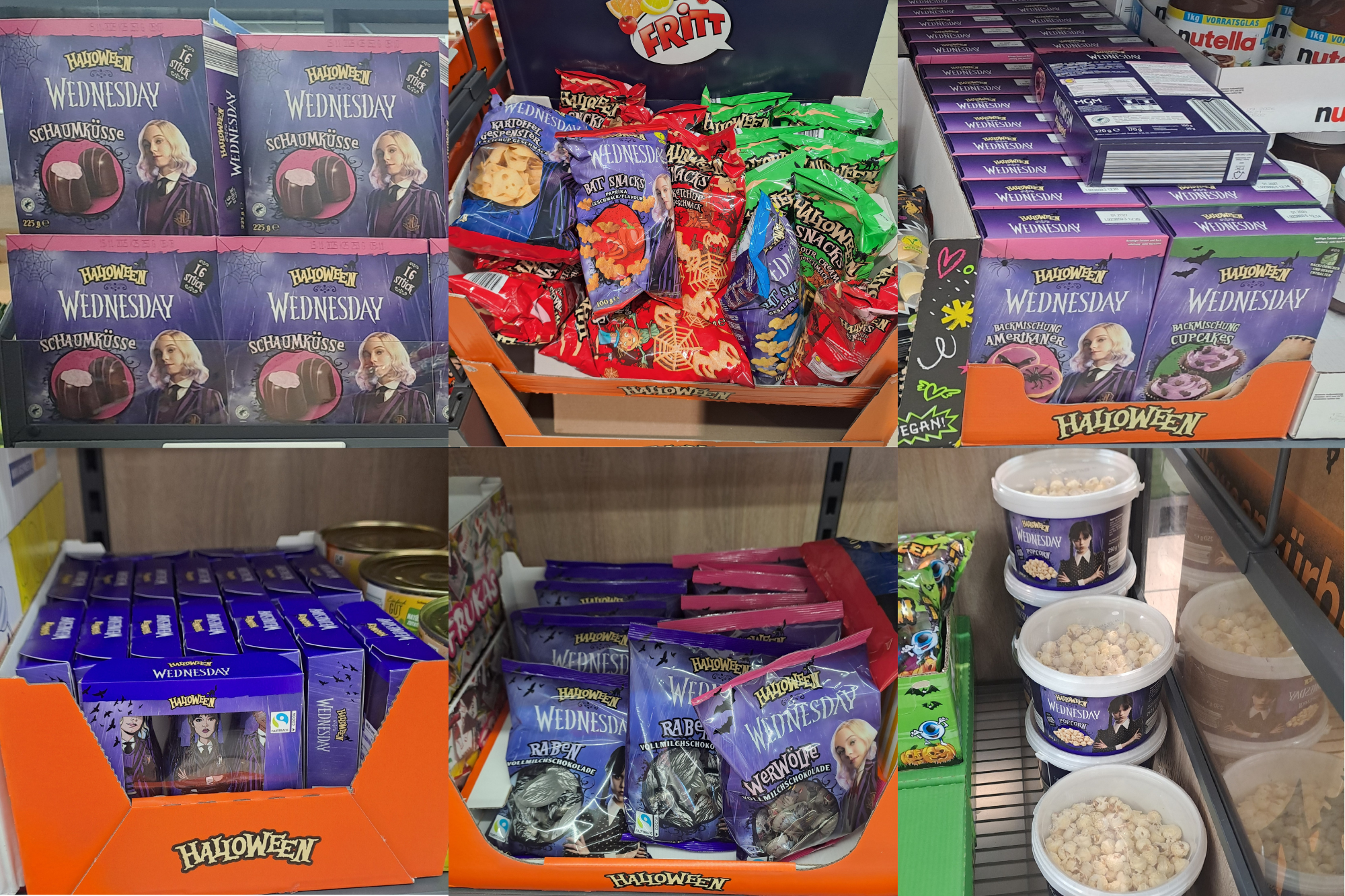 Süßigkeiten zur „Wednesday“-Serie bei LIDL