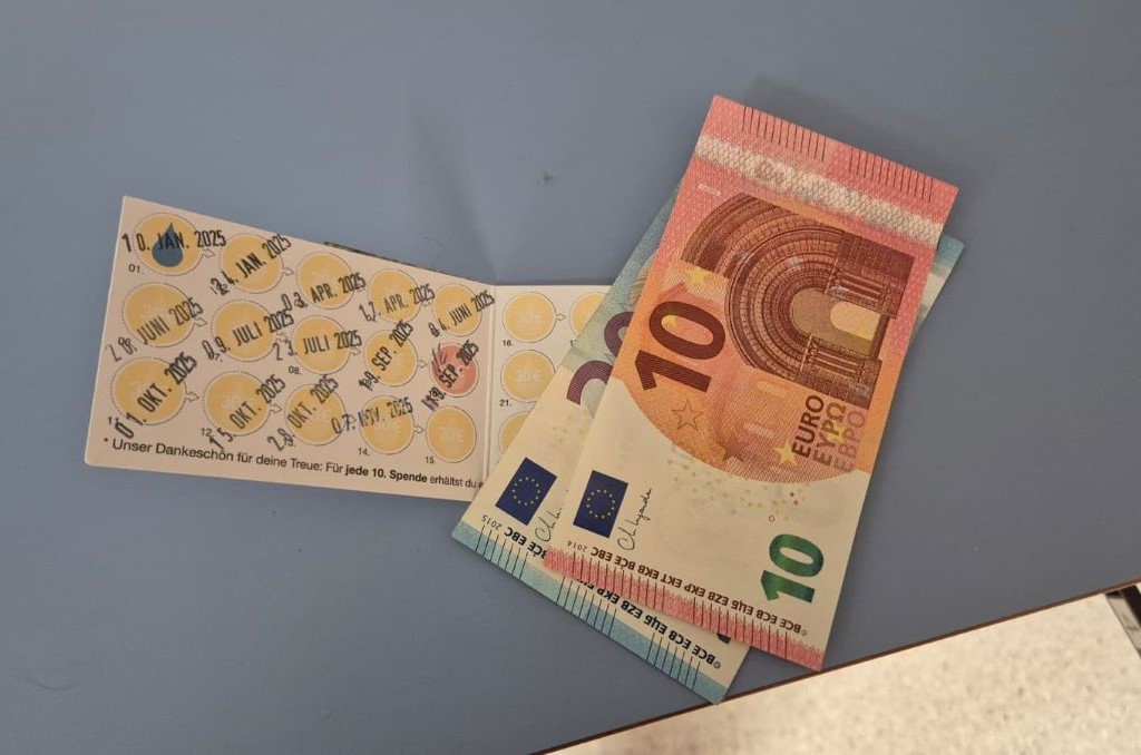 Geld und Stempelkarte