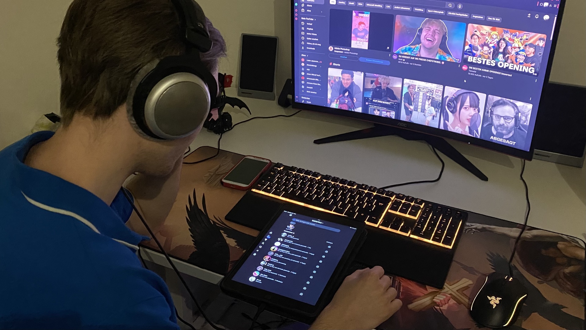 Online auf mehreren Geräten